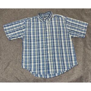 Puritan Men's‎ L (42/44) Plaid Short Sleeve Shirt